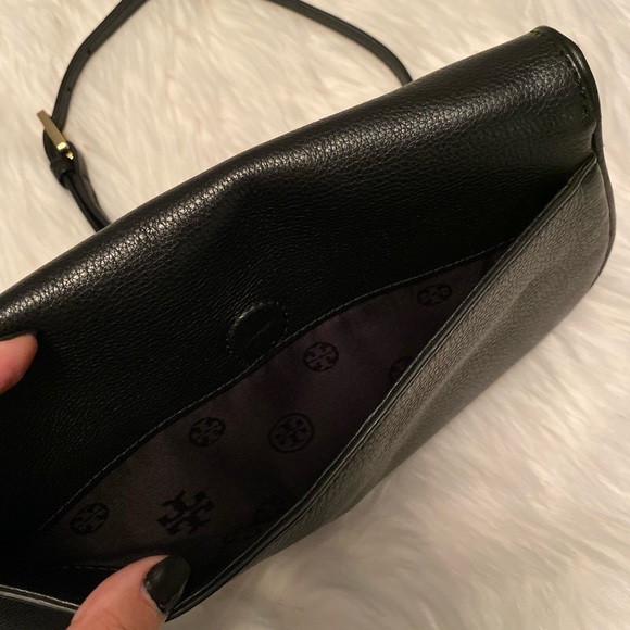 Tory Burch Black Leather Shoulder bag clutch - Picture 6 of 8